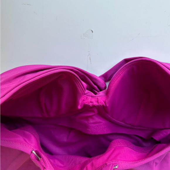 Athleta Women’s Twist Up Tankini Tank Top Swim Fuchsia color‎  chest size 40 B/C - Picture 8 of 12